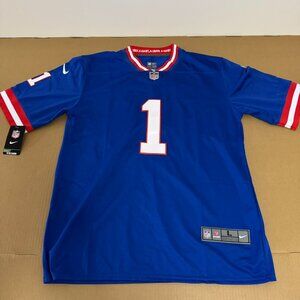Malik Nabers Nike New York Giants Blue Alt Football Jersey Size L